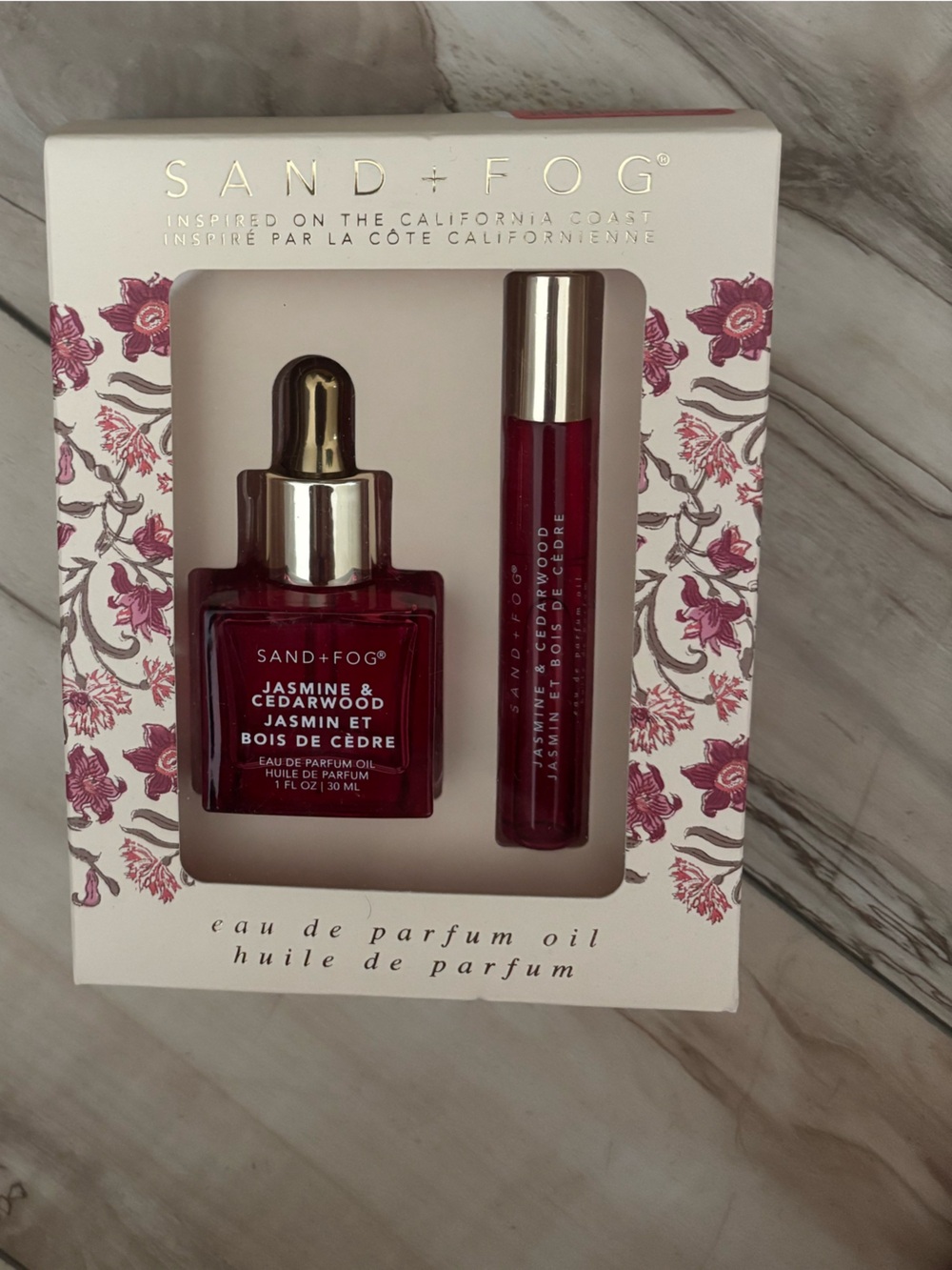 Sand + Fog Rose Perfume Oil & Rollerball Set - Deep Pink